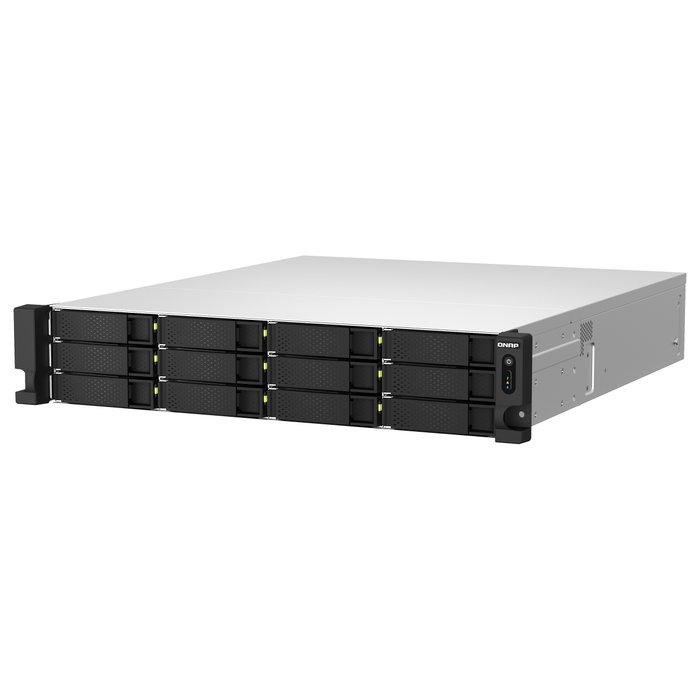QNAP TS-h1887XU-RP-E2336-32G - NAS para Rack 2U de 18 Bahías, Intel Xeon E-2336 (6 Núcleos/12 Hilos), 32GB DDR4 ECC, QuTS hero, 4x LAN, RAID, para Grandes Empresas