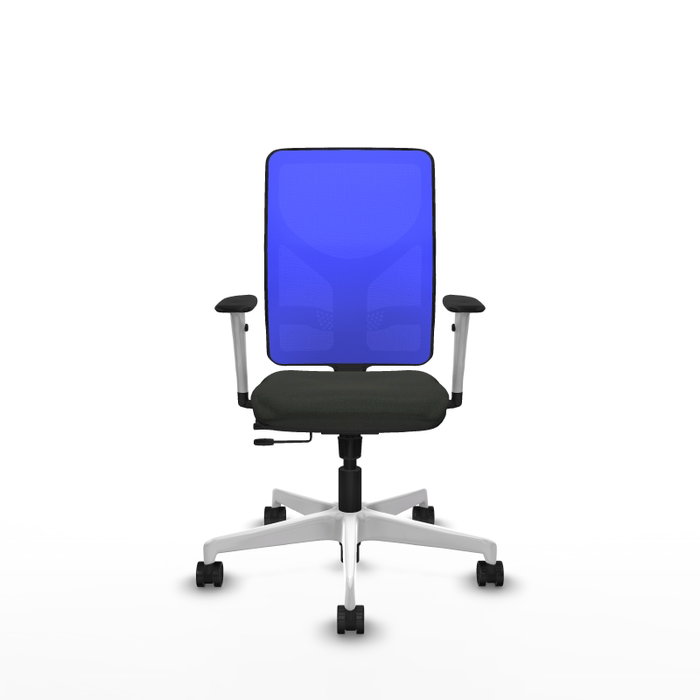 PIQUERAS Y CRESPO Silla de oficina Motilla con mecanismo Sincro/Traslack, Azul y Negro