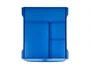 Q-connect Fichero Cajones Sobremesa 6 Cajones Organizador Azul Opaco para DIN A4 Folio Subcarpetas