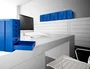 Q-connect Fichero Cajones Sobremesa 6 Cajones Organizador Azul Opaco para DIN A4 Folio Subcarpetas