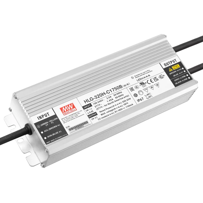 Meanwell Driver LED 320W 90-305VAC 1750A IP67 Meanwell Driver LED 320W 90-305VAC 1750A IP67