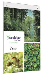 Expositor Mural A3 Vertical Cristal Con Taladros