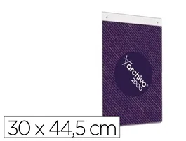 Archivo 2000 Expositor Mural A3 Vertical 2000 Din con Taladros, Cristal Transparente, 300x445 mm