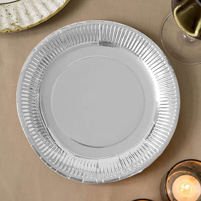 Set de Platos Algon Plateado 18 cm 12 Piezas (18 Unidades)