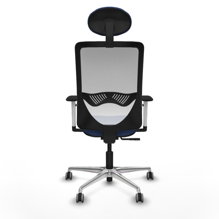 PIQUERAS Y CRESPO Silla de oficina Zulema con mecanismo Sincro, Azul marino y Blanco PIQUERAS Y CRESPO Silla de oficina Zulema con mecanismo Sincro, Azul marino y Blanco