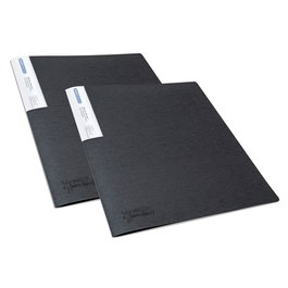 RAPESCO Carpeta de Fundas Tarifario A4 Negro Pack de 2