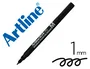 Artline Rotulador Permanente EK-854 Negro Punta Redonda 1 mm para Transparencias y Superficies