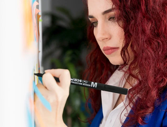 Artline Rotulador Permanente EK-854 Negro Punta Redonda 1 mm para Transparencias y Superficies