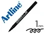 Artline Rotulador Permanente EK-854 Negro Punta Redonda 1 mm para Transparencias y Superficies