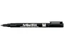 Artline Rotulador Permanente EK-854 Negro Punta Redonda 1 mm para Transparencias y Superficies