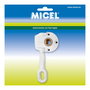 Micel TLD05 92551 Máquina Enrollar Toldo 1:11, Especial Toldo Doble, Zamak Blanco, 77x35x175mm