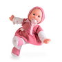Muñecas Antonio Juan Mi Primer Antonio Juan Dolly Musical para Niña, 36 cm, Cuerpo Suave con Cabeza de Vinilo, Vestido Rosa y Capota, Incluye Chupete - 83206