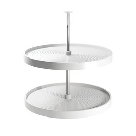 Emuca Juego de bandejas circulares Shelvo para módulo 800mm Blanco