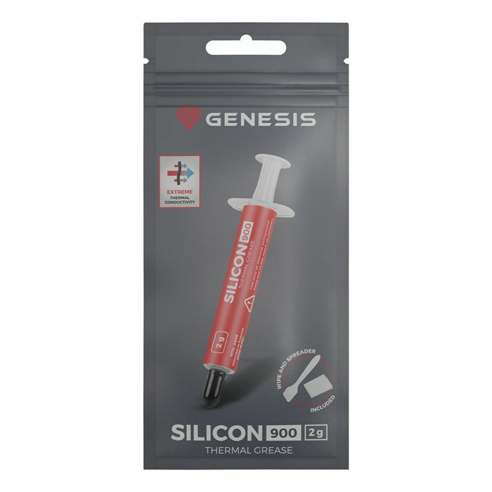 Genesis Silicon 900 Pasta Térmica 12,8 W/m·K 2 g Genesis Silicon 900 Pasta Térmica 12,8 W/m·K 2 g