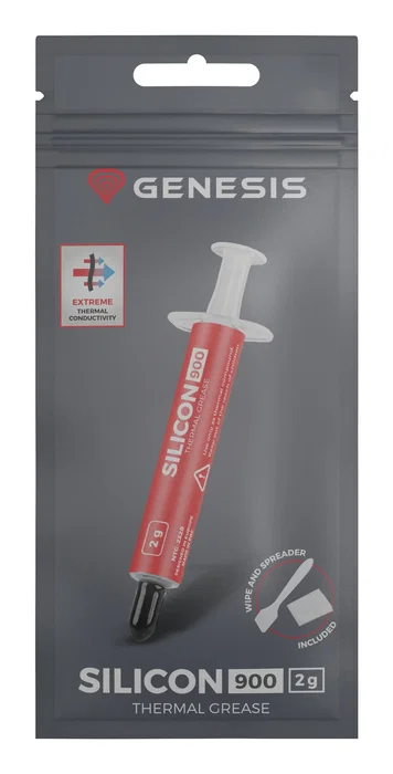 Genesis Silicon 900 Pasta Térmica 12.8 W/m·K para CPU/GPU - 2 gramos
