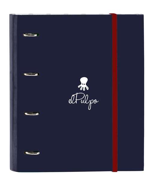 Safta El Pulpo Carpeta 4 Anillas 35mm con Recambio 27x32x3,5 cm