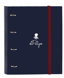 Carpeta de anillas El Pulpo Azul marino 27 x 32 x 3.5 cm