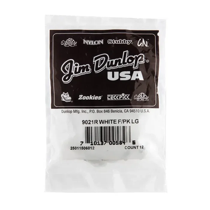 Dunlop Púas de dedo White Large (pack de 12) Dunlop Púas de dedo White Large (pack de 12)