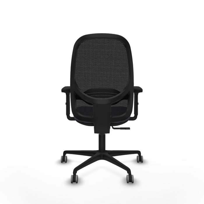 PIQUERAS Y CRESPO Silla de oficina Cilanco con mecanismo Sincro, Gris oscuro y Negro