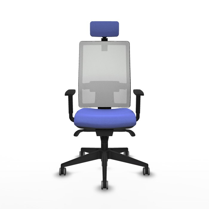 PIQUERAS Y CRESPO Silla de oficina Horna con mecanismo Sincro, Azul claro y Blanco PIQUERAS Y CRESPO Silla de oficina Horna con mecanismo Sincro, Azul claro y Blanco