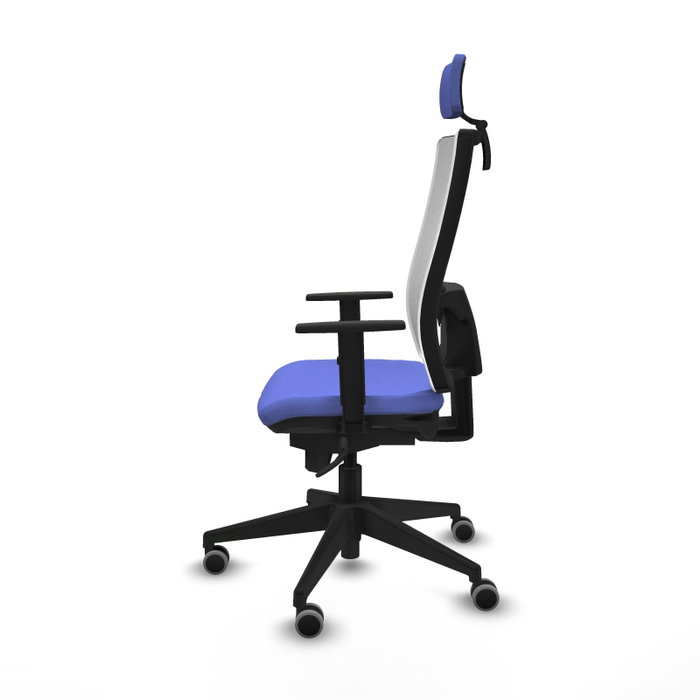PIQUERAS Y CRESPO Silla de oficina Horna con mecanismo Sincro, Azul claro y Blanco PIQUERAS Y CRESPO Silla de oficina Horna con mecanismo Sincro, Azul claro y Blanco