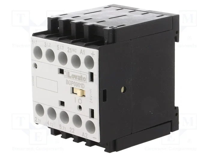 LOVATO ELECTRIC Contactor BG 3-polar 9A 24VDC LOVATO ELECTRIC Contactor BG 3-polar 9A 24VDC