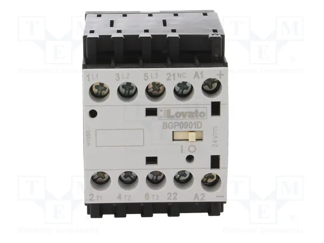 LOVATO ELECTRIC Contactor BG 3-polar 9A 24VDC LOVATO ELECTRIC Contactor BG 3-polar 9A 24VDC