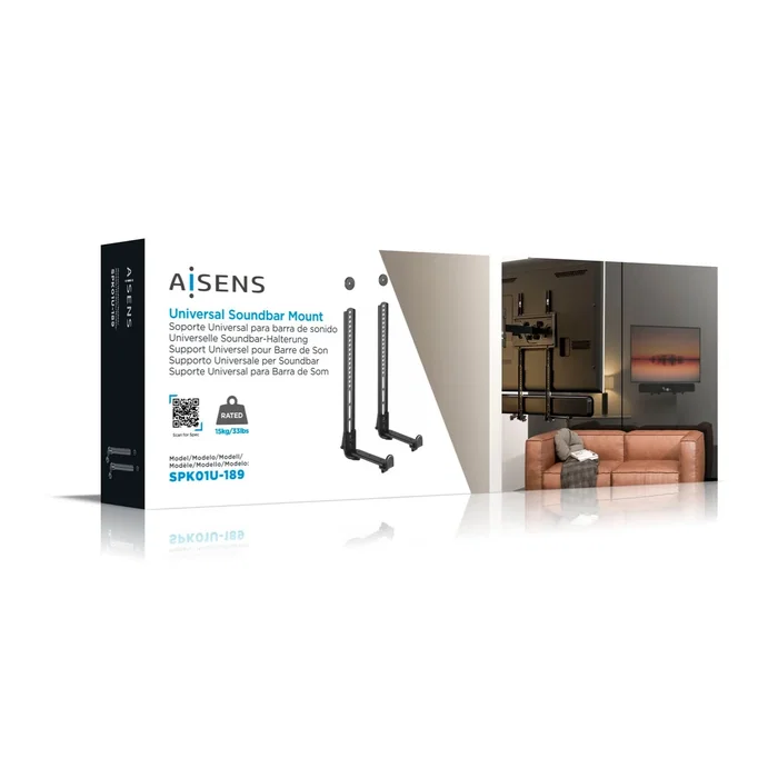 Aisens Soporte Universal para Barra de Sonido SPK01U-189, Negro Aisens Soporte Universal para Barra de Sonido SPK01U-189, Negro