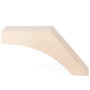 Q&Q Pata de Madera Boomerang Natural 105 mm para Sofá y Muebles