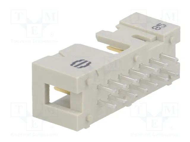 HARTING Conector IDC Macho de 14 Pines Recto THT 2,54mm HARTING Conector IDC Macho de 14 Pines Recto THT 2,54mm