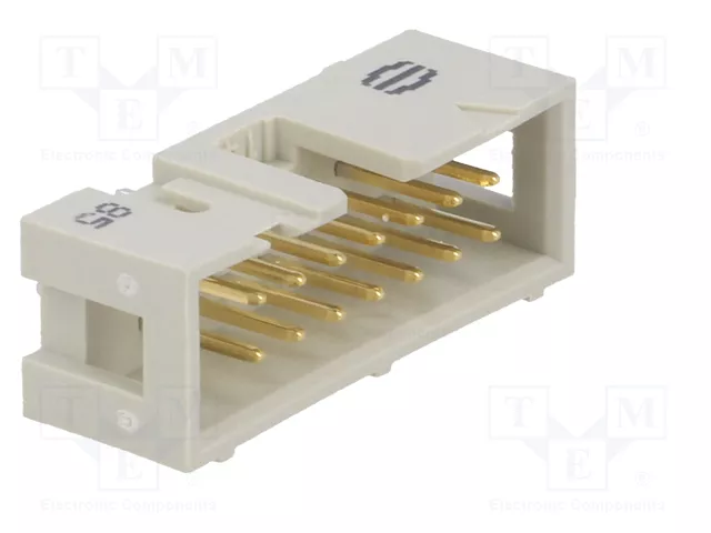 HARTING Conector IDC Macho de 14 Pines Recto THT 2,54mm HARTING Conector IDC Macho de 14 Pines Recto THT 2,54mm
