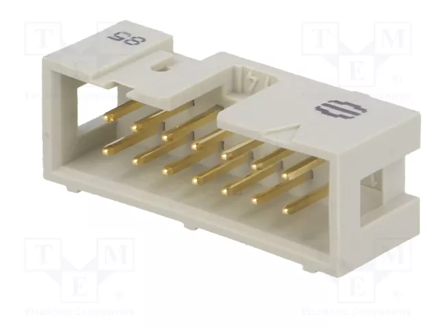 HARTING Conector IDC Macho de 14 Pines Recto THT 2,54mm HARTING Conector IDC Macho de 14 Pines Recto THT 2,54mm