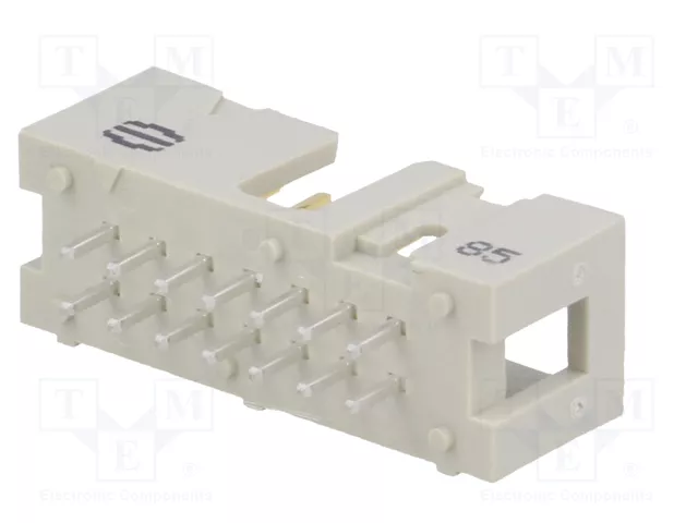 HARTING Conector IDC Macho de 14 Pines Recto THT 2,54mm HARTING Conector IDC Macho de 14 Pines Recto THT 2,54mm