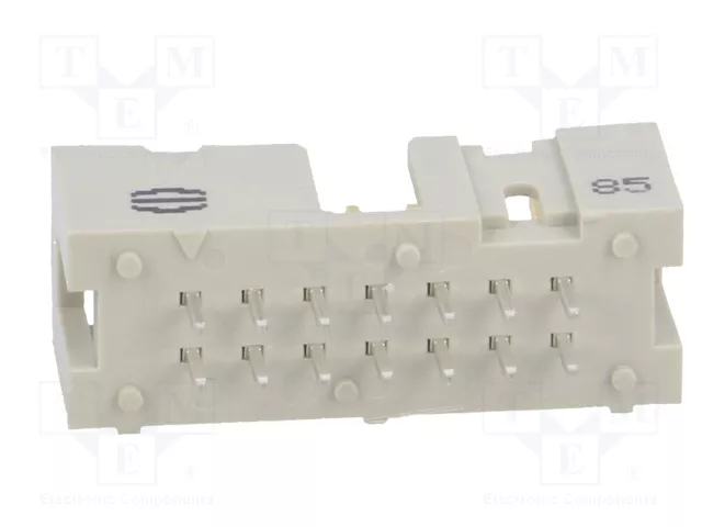 HARTING Conector IDC Macho de 14 Pines Recto THT 2,54mm HARTING Conector IDC Macho de 14 Pines Recto THT 2,54mm