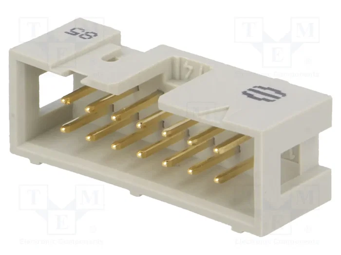 HARTING Conector IDC Macho de 14 Pines Recto THT 2,54mm HARTING Conector IDC Macho de 14 Pines Recto THT 2,54mm
