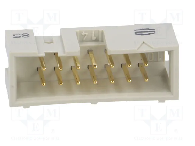 HARTING Conector IDC Macho de 14 Pines Recto THT 2,54mm HARTING Conector IDC Macho de 14 Pines Recto THT 2,54mm