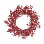 Corona de Navidad Krist+ Rojo Plástico 48 x 10 x 48 cm (6 Unidades)