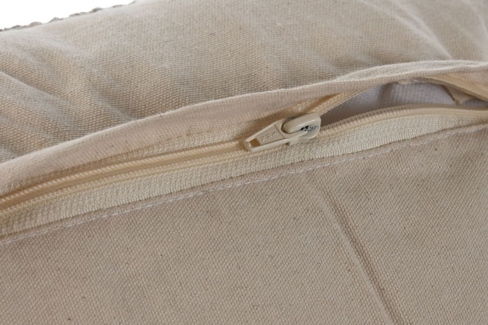 DKD Home Decor Cojin Boho Natural Blanco 45 x 45 cm (2 Unidades)