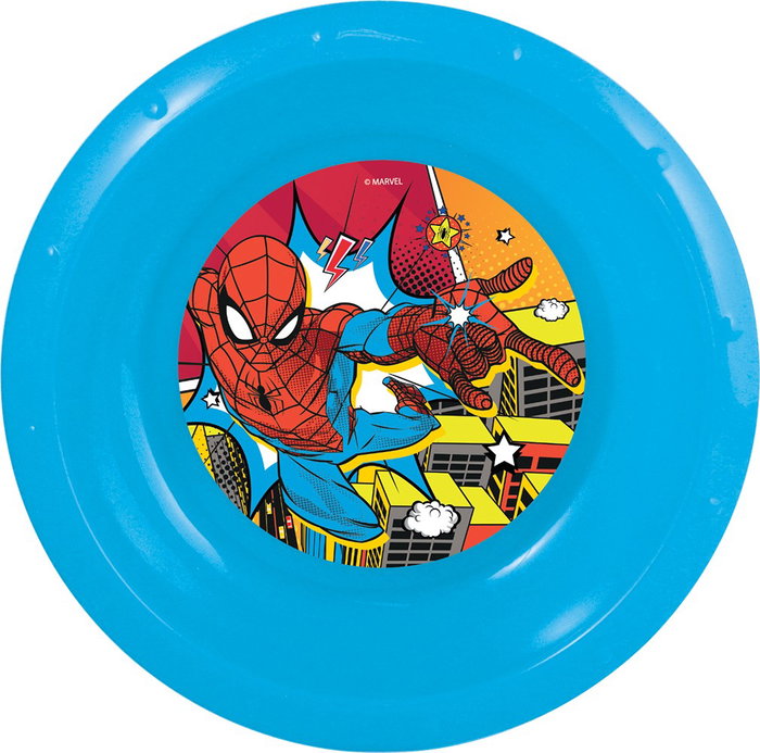 Marvel Spiderman Cuenco Fácil CZ11378 Infantil Plástico Libre BPA Reciclable 16,7cm Marvel Spiderman Cuenco Fácil CZ11378 Infantil Plástico Libre BPA Reciclable 16,7cm