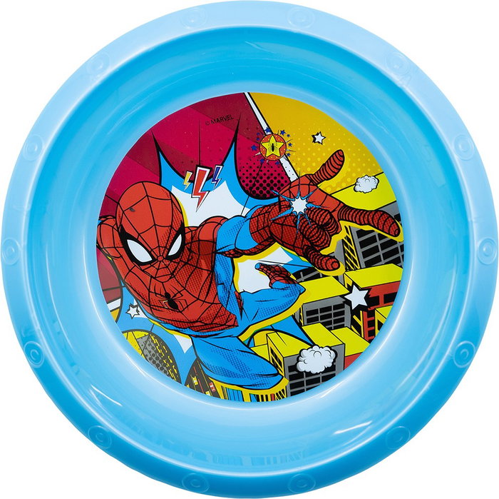 Marvel Spiderman Cuenco Fácil CZ11378 Infantil Plástico Libre BPA Reciclable 16,7cm Marvel Spiderman Cuenco Fácil CZ11378 Infantil Plástico Libre BPA Reciclable 16,7cm
