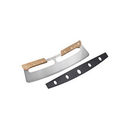 WESTMARK Pro cortador de pizza de acero inoxidable y madera