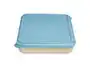 Exacompta Fiambrera Reutilizable 2 Compartimentos 25x21x5 cm Tapa Azul