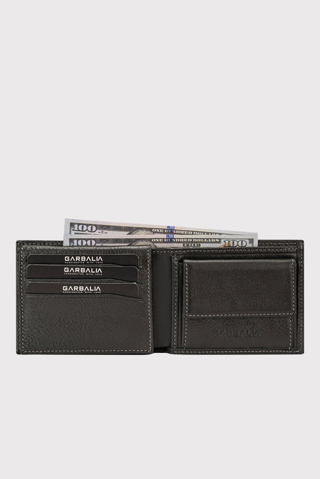 Zoozie Bags Jackson Cartera para Hombre de Piel Auténtica Color Antracita
