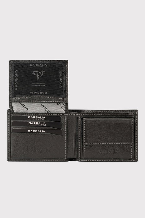 Zoozie Bags Jackson Cartera para Hombre de Piel Auténtica Color Antracita