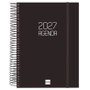 Finocam Agenda Espiral 2027 Basic Opaque Negro