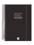 Finocam Agenda Espiral 2027 Basic Opaque Negro