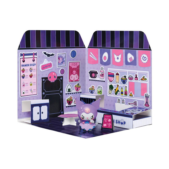 Hello Kitty and Friends Minifigura Casa de pegatinas Kuromi Ramen Shop