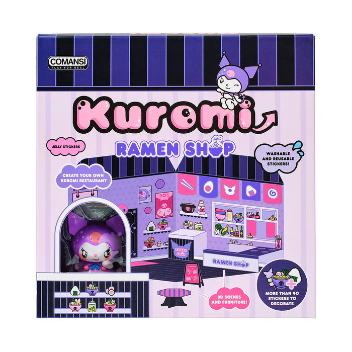 Comansi Hello Kitty Kuromi Ramen Shop Sticker House ST30002 Figura Vinilo Stickers
