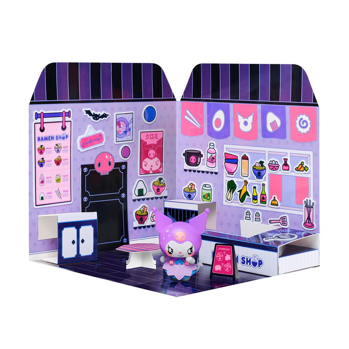 Comansi Hello Kitty Kuromi Ramen Shop Sticker House ST30002 Figura Vinilo Stickers