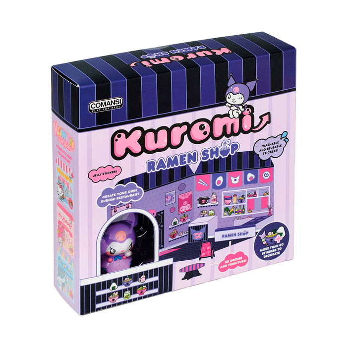 Comansi Hello Kitty Kuromi Ramen Shop Sticker House ST30002 Figura Vinilo Stickers